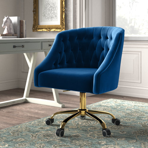 Kelly Clarkson Home Louise Velvet HandCurated Task Chair & Reviews